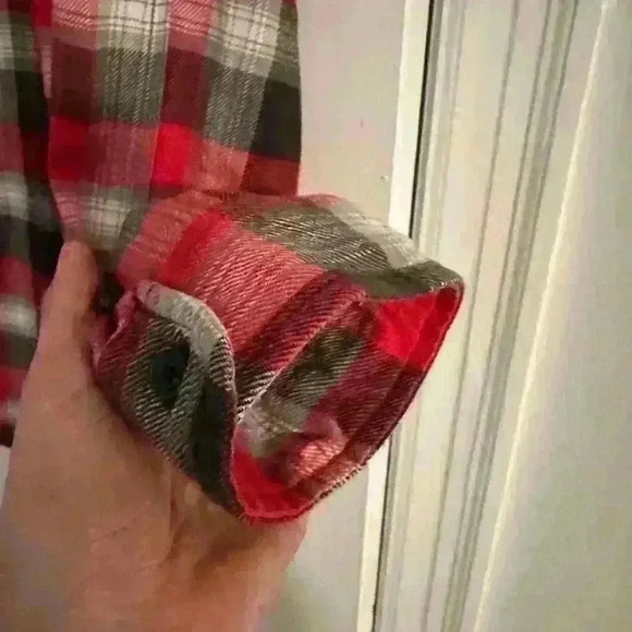 Ralph Lauren. Denim & Supply. 100% cotton.Red plaid flannel.Double pocket. Sz XL - Picture 7 of 9